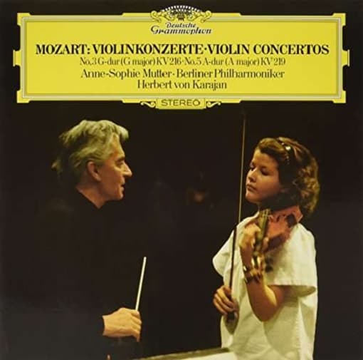 Anne-Sophie Mutter, Berliner Philharmoniker, Herbert von Karajan - Mozart: Violin Concertos 3 & 5 (LP) (Reissue)