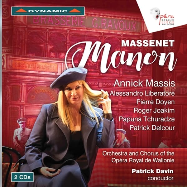 Annick Massis, Patrick Delcour, Orchestre De L'Opéra Royal De Wallonie And Choeurs De L'Opéra Royal De Wallonie, Patrick Davin - Manon (2 CD)