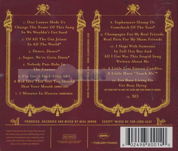 Fall Out Boy - From Under The Cork Tree (CD)