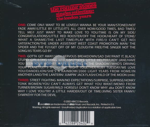 The Rolling Stones - Singles Collection: The London Year (3 CD)