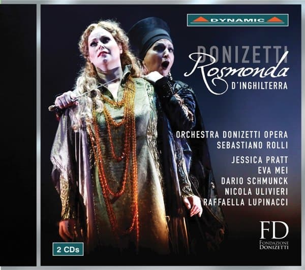 Jessica Pratt, Eva Mei, Dario Schmunck, Nicola Ulivieri, Raffaella Lupinacci, Orchestra Donizetti Opera, Coro Donizetti Opera, Sebastiano Rolli, Fabio Tartari - Donizetti: Rosmonda D'inghilterra (2 CD)