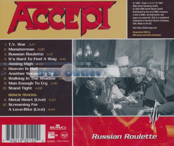 Accept - Russian Roulette (CD)
