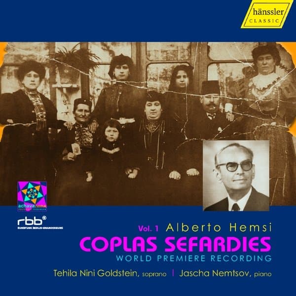 Tehila Nini-Goldstein, Jascha Nemtsov - Alberto Hemsi: Coplas Sefardies Vol. 1 (CD)
