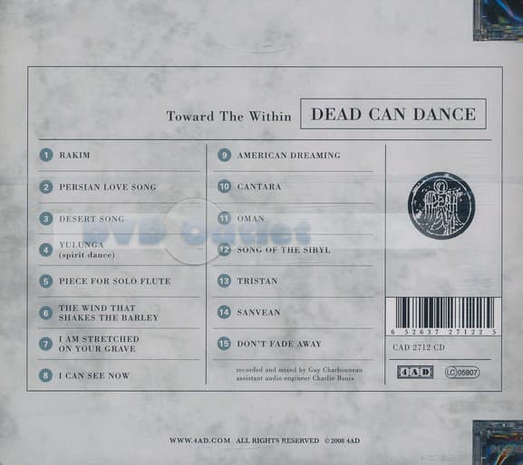 Dead Can Dance - Toward The Within (CD) (Remastered)