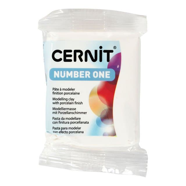 Cernit Boetseerklei Opaque White, 56 gram