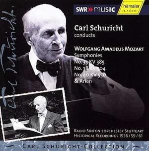 Radio-Sinfonieorchester Stuttgart, Carl Schuricht - Mozart: Symphonies Nos.35, 38, 40 & arien (CD) (Remastered)