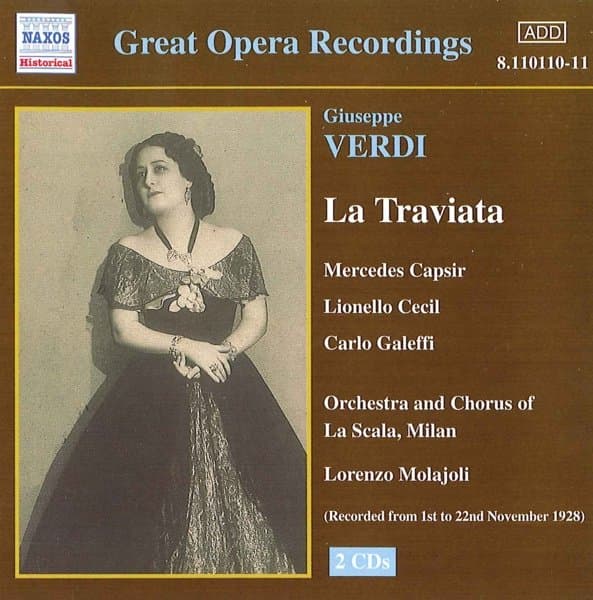 Mercedes Capcsir - Verdi: La Traviata (2 CD)