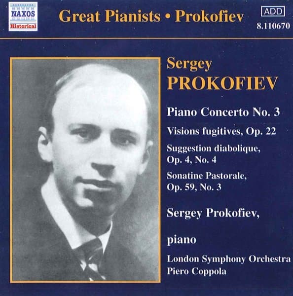 Sergey Prokofiev, London Symphony Orchestra, Piero Coppola - Prokofiev: Piano Concerto No. 3|Visions Fugitives Op.22|Suggestio Diobolique|Sonatine Pastorale (CD)