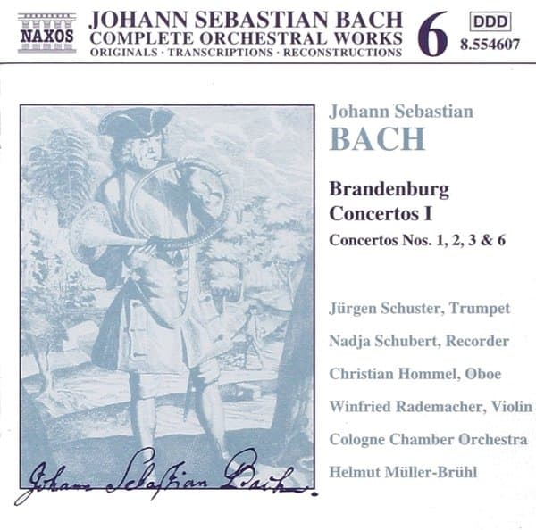 Cologne Chamber Orchestra, Helmut Müller-Brühl - J.S. Bach: Brandenburg Concertos Nos. 1,2,3,6 (CD)