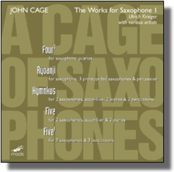 Ulrich Krieger - The Works For Saxophone 1 (CD)