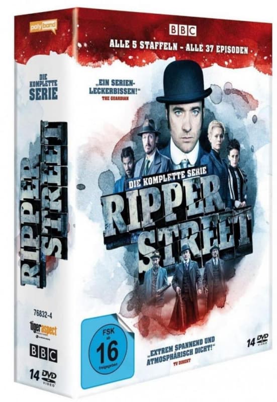 Macfadyen,matthew/flynn,jerome/rothenberg,adam/+ - Ripper Street-die Komplette Serie