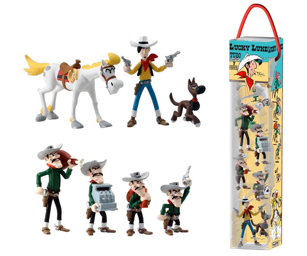 Plastoy 70387 - Lucky Luke - Tubo 7 Figure