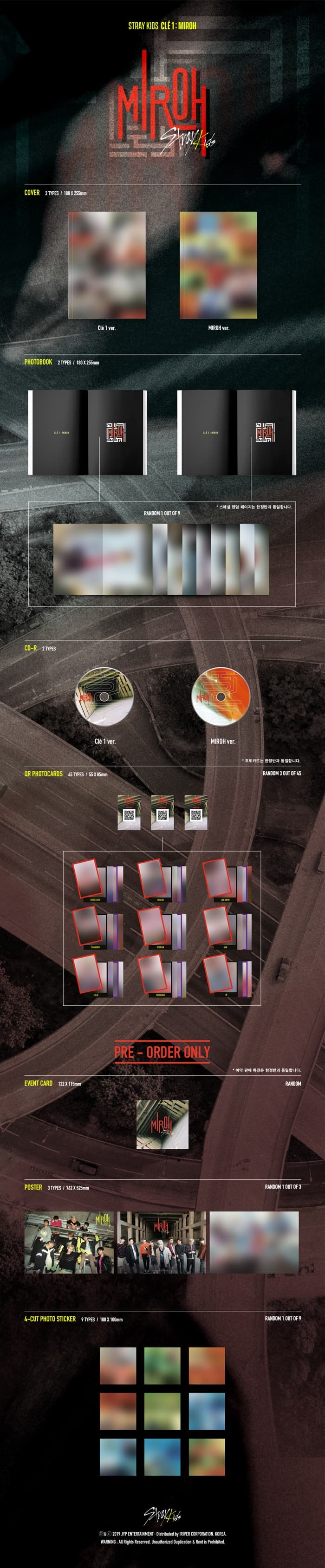 Stray Kids - Cle 1 - Miroh (mini Album)