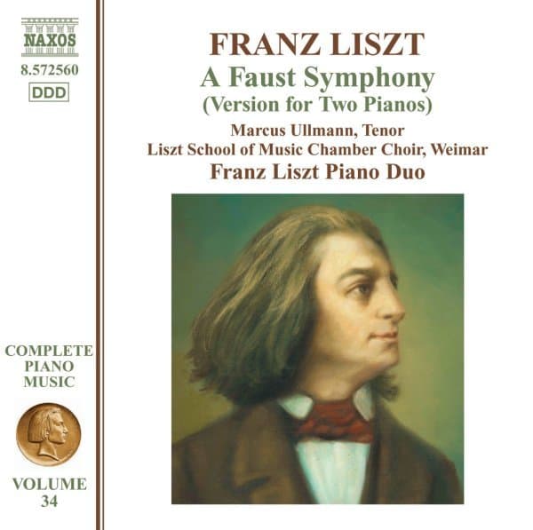 Liszt School Of Music Chamber Choir, Weimar, Vittorio Bresciani, Francesco Nicolosi, Jürgen Puschbeck - Liszt: A Faust Symphony (Version For Two Pianos) (CD)