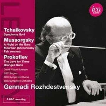 David Wilson-Johnson, BBC Singers, BBC Symphony Chorus, BBC Symphony Orchestra, Gennadi Rozhdestvensky - Symphony No.4 | A Night On The Bare Mountain (Sorochinsky Fair Version) | The Love For Three Oranges Suite (CD)