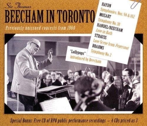 Sir Thomas Beecham - Beecham In Toronto - Previously Uni (4 CD)