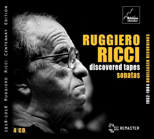 Ruggiero Ricci - Discovered Tapes: Sonatas (4 CD)