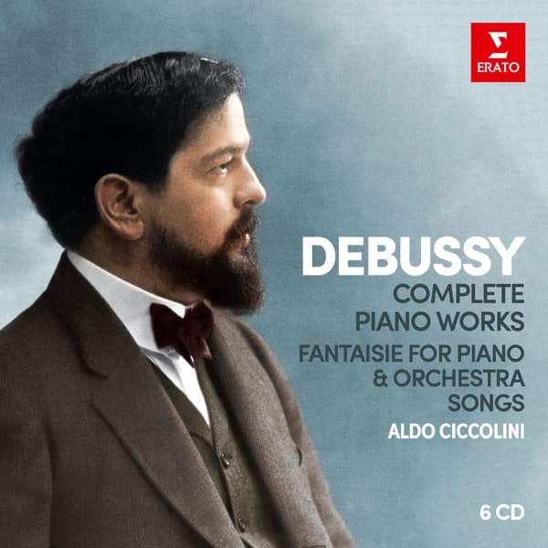 Aldo Ciccolini - Debussy: Complete Piano Works | Fantaisie For Piano & Orchestra | Songs (6 CD) (Remastered)