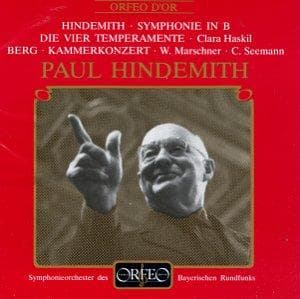 Clara Haskil, Symphonieorchester Des Bayerischen Rundfunks, Paul Hindemith - Hindemith: Symphonie, Die 4 Temperamente | Berg: Kammerkonzert (CD) (Remastered)