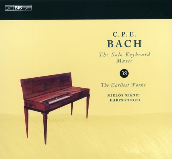 Miklós Spányi - C.P.E. Bach: Solo Keyboard Music Vol.38: The Earliest Works (CD)