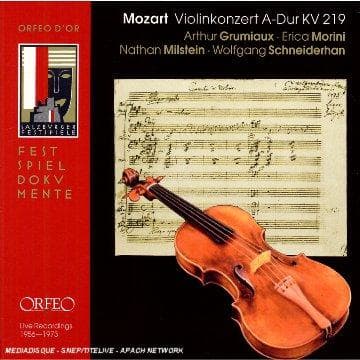 Arthur Grumiaux, Erica Morin, Wolfgang Schneiderhan - Mozart: Violinkonzert A-Dur KV 219 (2 CD) (Remastered)