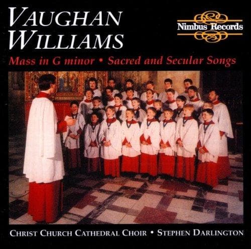 Christ Church Cathedral Choir, Stephen Darlington - Vaughan Williams : Mass In G Minor (CD)