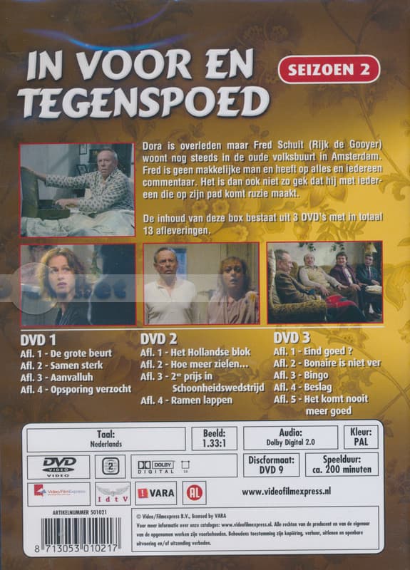 In Voor En Tegenspoed - Seizoen 2 (DVD)
