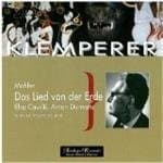 Cavelti, Dermota, Klemperer - Mahler: Das Lied Von Der Erde (Vien