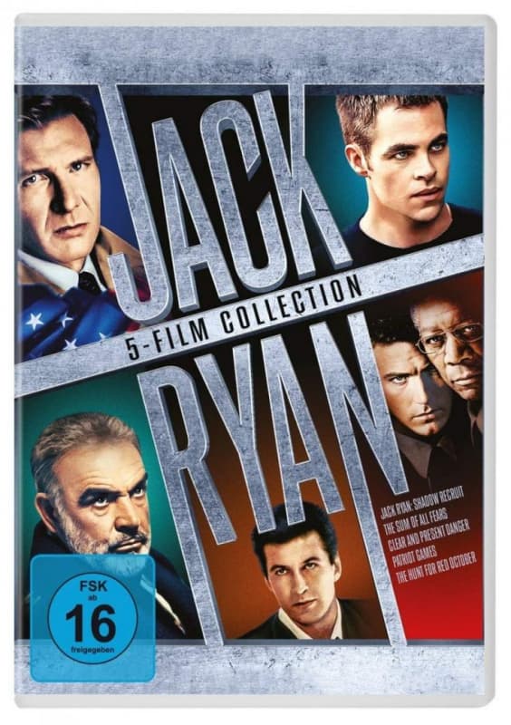 Harrison Ford,morgan Freeman,alec Baldwin - Jack Ryan-5-movie Collection