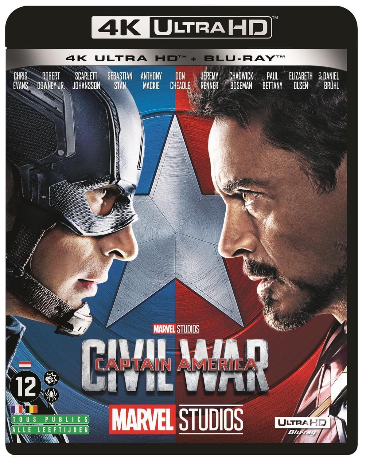 Captain America - Civil War  (4K Ultra HD Blu-ray) (Import geen NL ondertiteling)