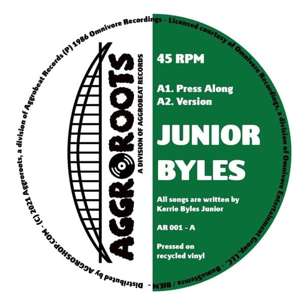 Junior Byles - Press Along/Thanks And Praise (12" Single)