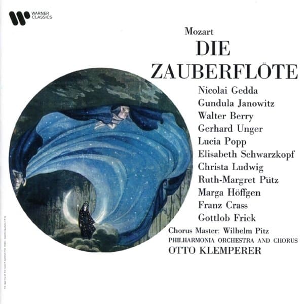 Nicolai Gedda, Gundula Janowitz, Walter Berry, Gerhard Unger, Lucia Popp, Elisabeth Schwarzkopf, Christa Ludwig, Gottlob Frick, Philharmonia Chorus - Mozart: Die Zauberflöte (2 CD) (Remastered)