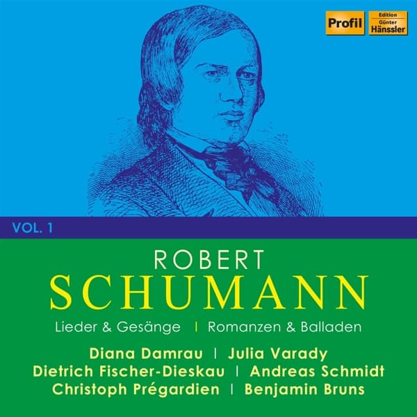 Diana Damrau, Iulia Várady, Dietrich Fischer-Dieskau, Andreas Schmidt, Christoph Prégardien, Benjamin Bruns - Schumann: Lieder & Gesänge - Romanzen & Balladen (4 CD)