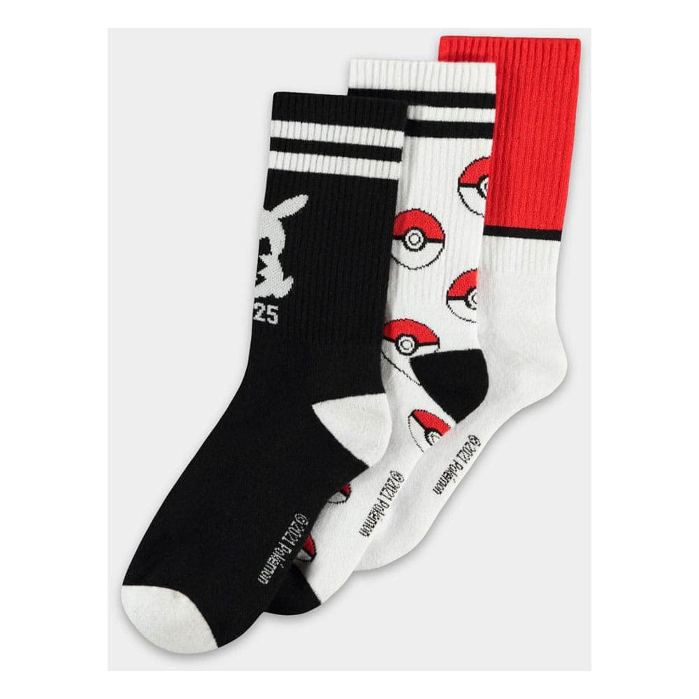 Pokemon: Sport Socks (calzini Tg. 39/42) (3-pack)