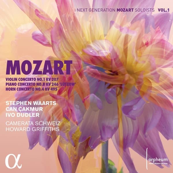 Stephen Waarts, Can Çakmur, Ivo Dudler, Camerata Schweiz, Howard Griffiths - Mozart: Violin Concerto No. 1 KV 207 |Piano Concerto No. 8 KV. 246 Lützow  | Horn Concerto No. 4 KV 495 (CD)