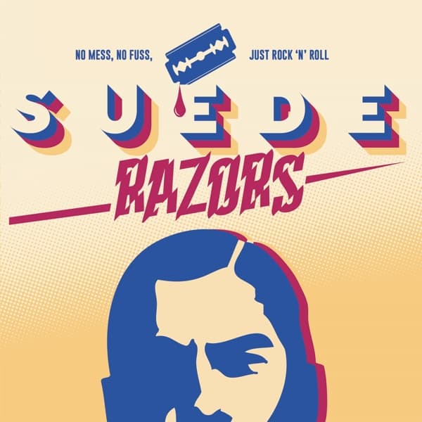 Suede Razors - No Mess, No Fuss, Just Rock 'n' Roll (12" Single) (Limited Edition) (Coloured Vinyl)