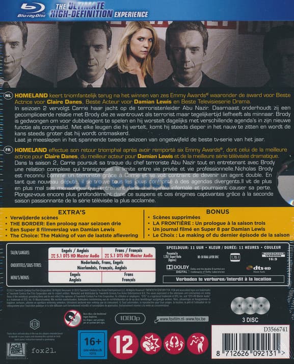 Homeland - Seizoen 2 (Blu-ray)