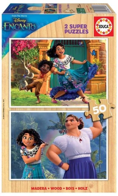 Disney Encanto - Houten Puzzel (2 x 50 stukjes)  (Puzzle)