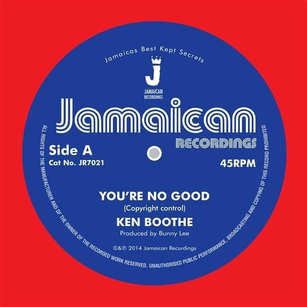 Ken Boothe - You're No Good/Out Of Order Dub (7" Single)