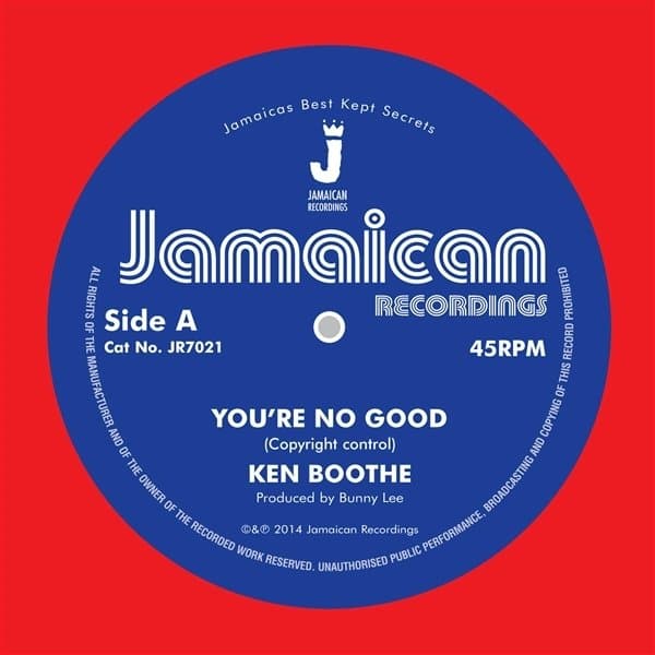 Ken Boothe - You're No Good/Out Of Order Dub (7" Single)