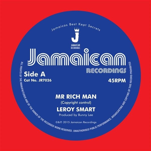 Leroy Smart - Mr. Rich Man (7" Single)