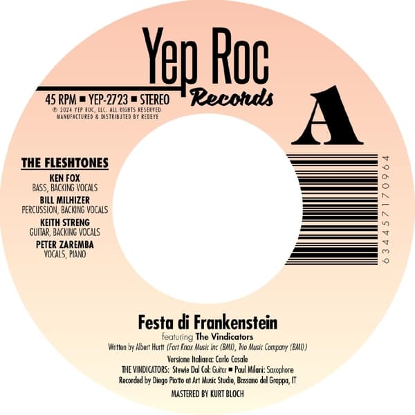 The Fleshtones - Festa Di Frankenstein / The Dedication Song (7" Single) (Limited Edition)