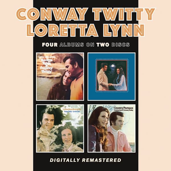 Conway Twitty & Loretta Lynn - We Only Make Believe / Lead Me On / Louisiana Woman-Mississippi Man / Country Partners (2 CD)