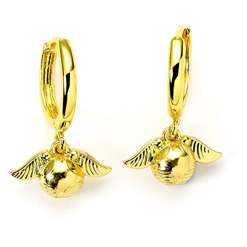 Harry Potter -  Golden Snitch Gold Tone Huggy Earrings