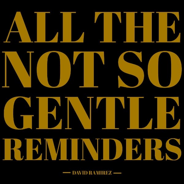 David Ramirez - All The Not So Gentle Reminders (2 LP)