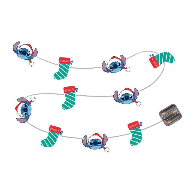 Stitch - Christmas Lighted Garland - 10 Led - 1,65