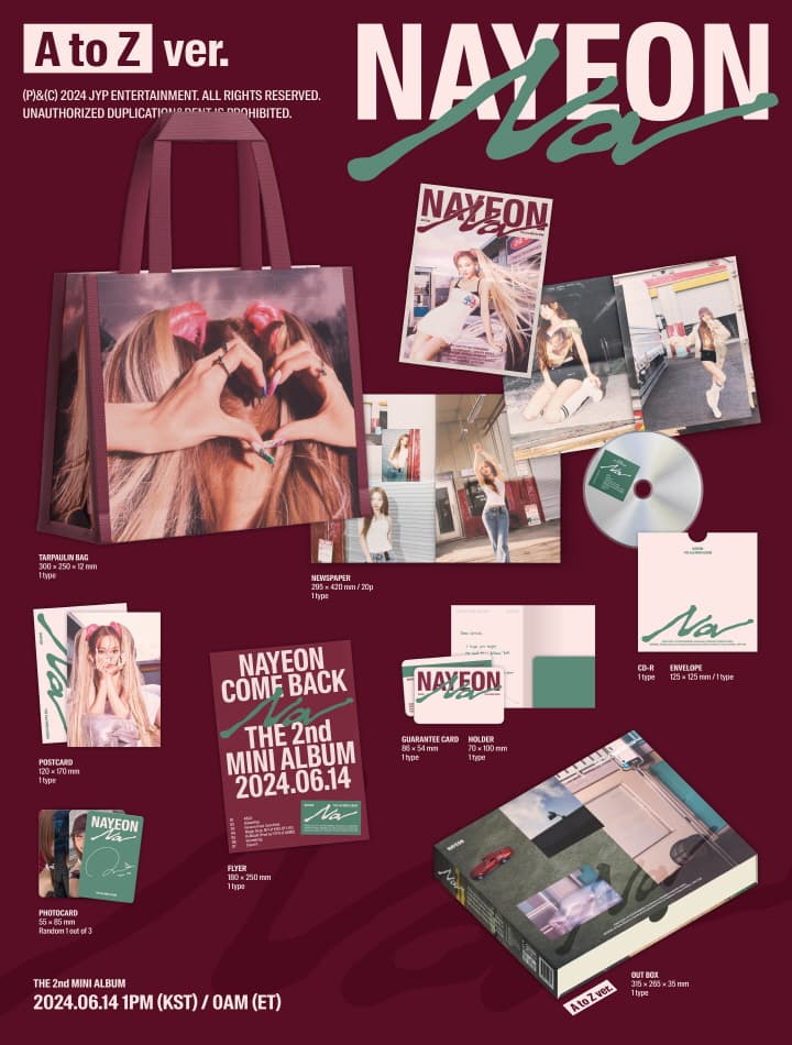 NAYEON (TWICE) 2ND MINI ALBUM [NA] (LIMITED EDITION A TO Z VER.)