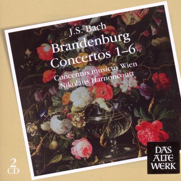 Concentus Musicus Wien, Nikolaus Harnoncourt - J.S. Bach: Brandenburg Conc.No.1-6 (2 CD)