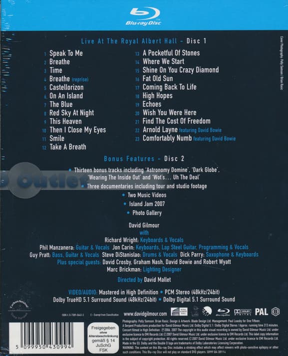 David Gilmour - Remember that night (Blu-ray) (Special Edition)