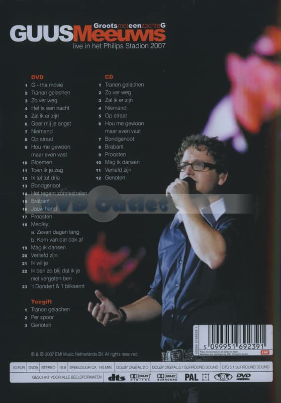 Guus Meeuwis - Groots met een zachte G (2007) (DVD | CD)